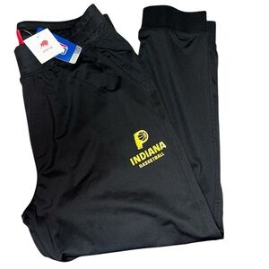 Black NBA Sportiqe Indiana Pacers sweatpants joggers XL